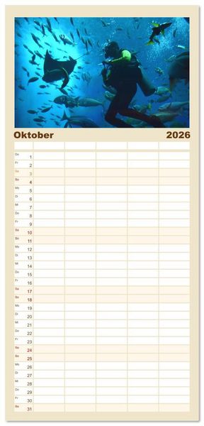 Produktbild: Familienplaner 2026 - Dubai, die Stadt der Superlative. mit 5 Spalten (Wandkalender, 21 x 45 cm) CALVENDO