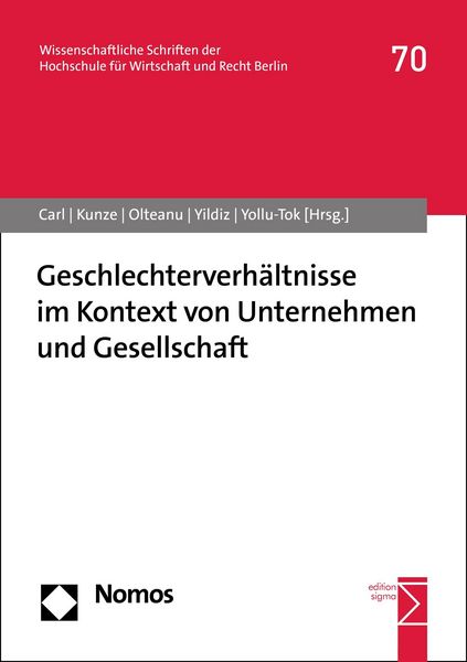 Produktbild: Geschlechterverh&auml;ltnisse im Kontext von Unternehmen und Gesellschaft