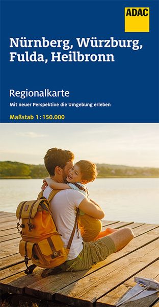 Produktbild: ADAC Regionalkarte Blatt 12 Nürnberg, Würzburg, Fulda, Heilbronn 1:150 000
