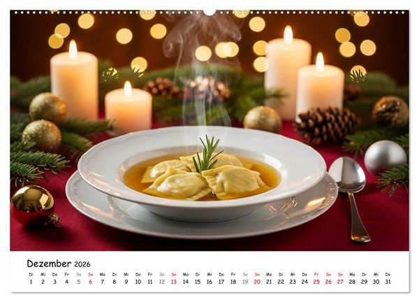Produktbild: Schw&auml;bischer Maultaschen-Kalender (Wandkalender 2026 DIN A2 quer), CALVENDO Monatskalender