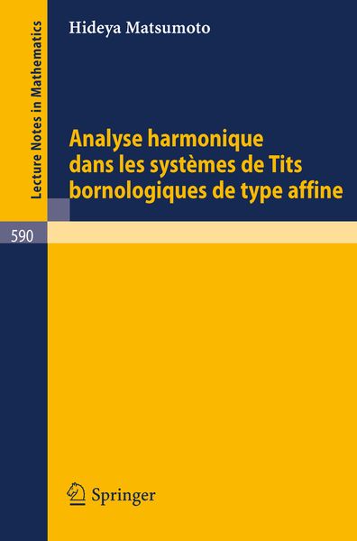 Produktbild: Analyse Harmonique dans les Systemes de Tits Bornologique de Type Affine
