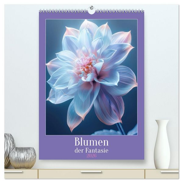 Blumen der Fantasie (hochwertiger Premium Wandkalender 2026 DIN A2 hoch), Kunstdruck in Hochglanz