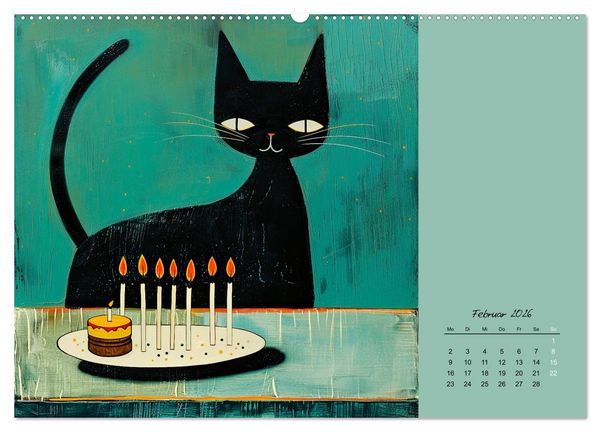 Produktbild: Wenn Tiere feiern (Wandkalender 2026 DIN A2 quer), CALVENDO Monatskalender