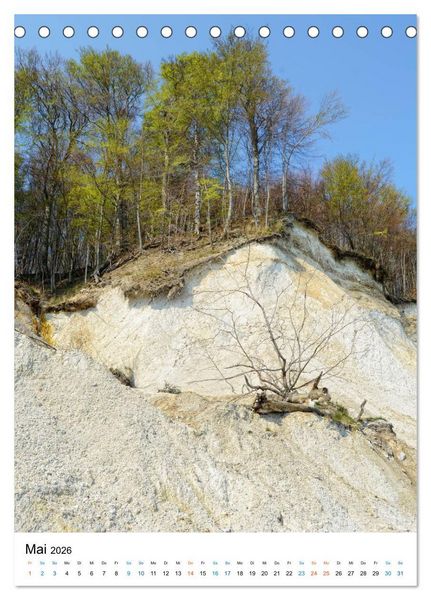 Produktbild: Insel R&uuml;gen - Kreide, Landschaft, Leuchtt&uuml;rme (Tischkalender 2026 DIN A5 hoch), CALVENDO Monatskalender