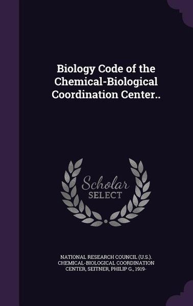 Produktbild: Biology Code of the Chemical-Biological Coordination Center..