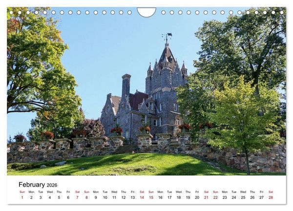 Produktbild: Boldt Castle Cruise Thousand Islands (Wall Calendar 2026 DIN A4 landscape), CALVENDO 12 Month Wall Calendar