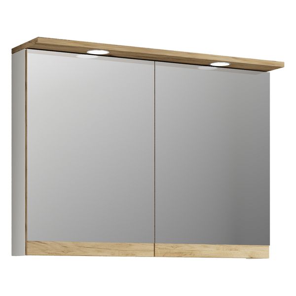 Produktbild: LED Bad Spiegelschrank Steckdose 59x80x23 Cosila