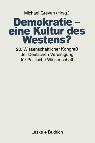 Produktbild: Demokratie - eine Kultur des Westens?