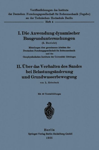 Produktbild: Die Anwendung dynamischer Baugrunduntersuchungen