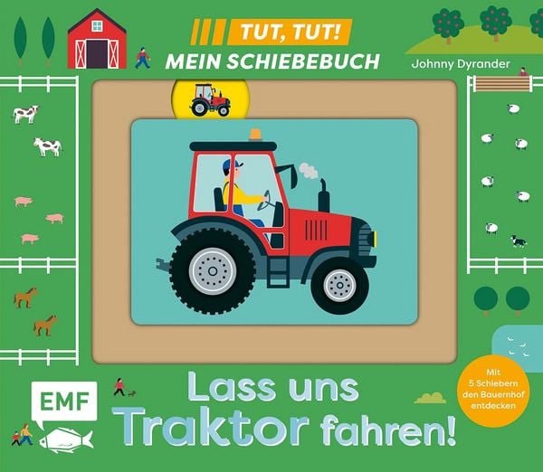 Produktbild: Tut, Tut! &ndash; Mein Schiebebuch: Lass uns Traktor fahren!