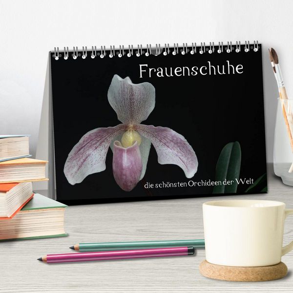 Produktbild: Frauenschuhe - die sch&ouml;nsten Orchideen der Welt (Tischkalender 2026 DIN A5 quer), CALVENDO Monatskalender