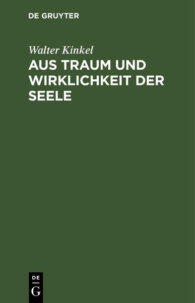 Produktbild: Aus Traum und Wirklichkeit der Seele