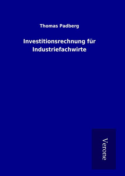 Produktbild: Investitionsrechnung f&uuml;r Industriefachwirte