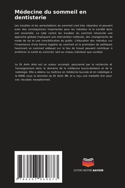 Produktbild: M&eacute;decine du sommeil en dentisterie