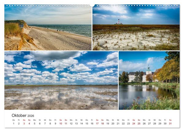 Produktbild: Schleswig-Holsteinische Impressionen (hochwertiger Premium Wandkalender 2026 DIN A2 quer), Kunstdruck in Hochglanz