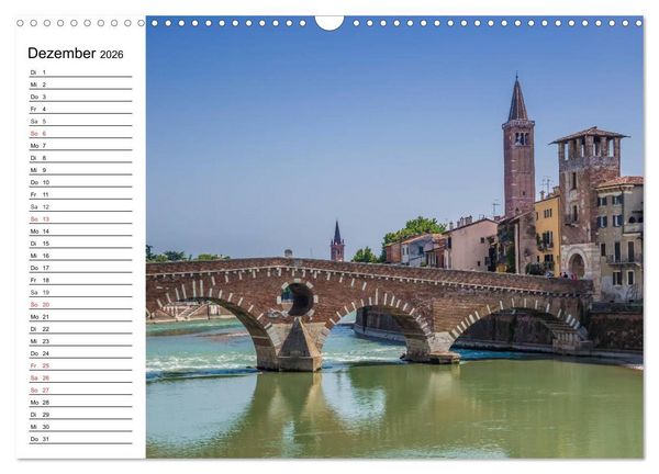 Produktbild: VERONA Historisches Stadtherz (Wandkalender 2026 DIN A3 quer), CALVENDO Monatskalender