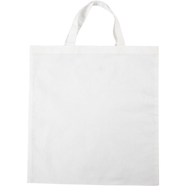 Creativ Company Taschen, Tragetaschen und Portemonnaies Stoffbeutel, Weiß, 38x42 cm, 130 g, 1 Stk