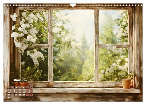 Produktbild: Aus dem Fenster geblickt (Wandkalender 2026 DIN A3 quer), CALVENDO Monatskalender
