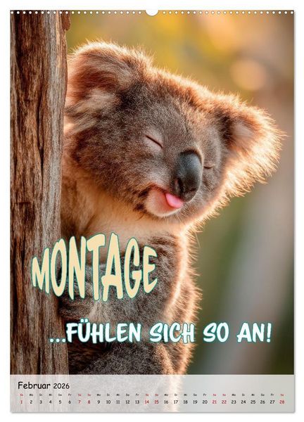 Produktbild: Tierisch erwischt (Wandkalender 2026 DIN A2 hoch), CALVENDO Monatskalender