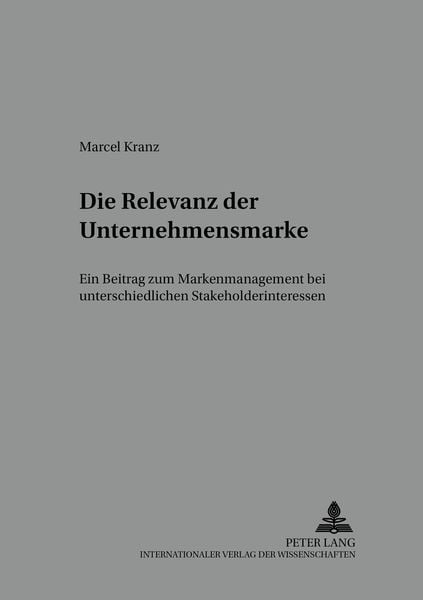 Produktbild: Die Relevanz der Unternehmensmarke