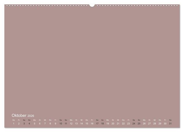 Produktbild: DIY Bastel-Kalender -Erdige Pastell Farben- Zum Selbstgestalten (Wandkalender 2026 DIN A2 quer), CALVENDO Monatskalender