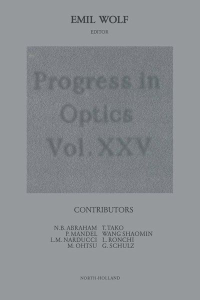 Produktbild: Progress in Optics