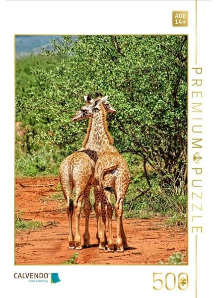 CALVENDO Puzzle Giraffen | 500 Teile Lege-Größe 48 × 36 cm Foto-Puzzle für Erwachsene