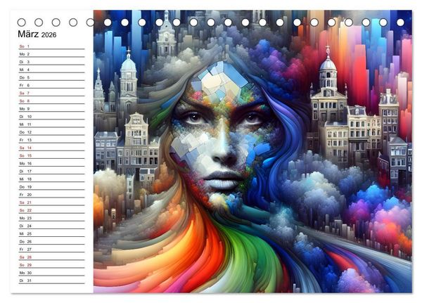 Produktbild: Metropolengesichter (Tischkalender 2026 DIN A5 quer), CALVENDO Monatskalender