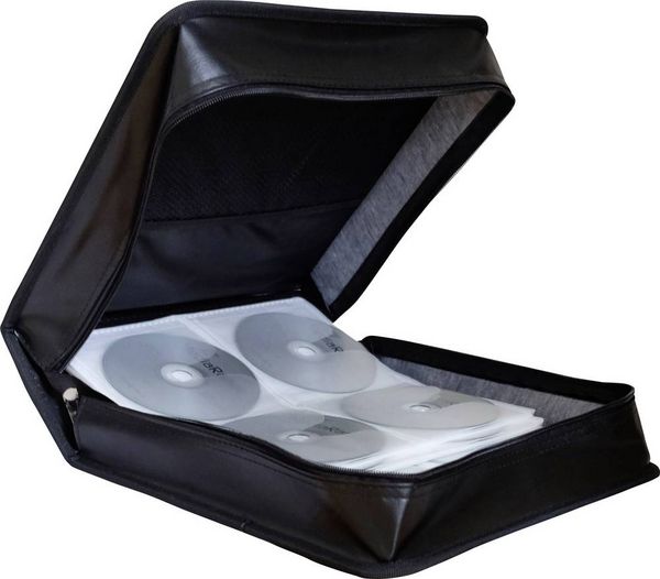 Produktbild: MediaRange CD Tasche 200 CDs/DVDs/Blu-rays Kunstleder Schwarz 1 St. (B x H x T) 314 x 118 x 312 mm BOX93