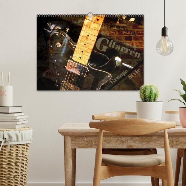Produktbild: Gitarren - Grunge Style (Wandkalender 2026 DIN A3 quer), CALVENDO Monatskalender