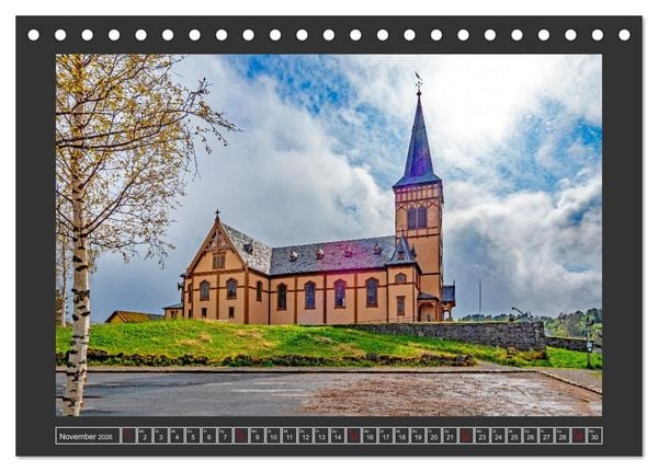 Produktbild: Lofoten - Norwegens Juwelen (Tischkalender 2026 DIN A5 quer), CALVENDO Monatskalender