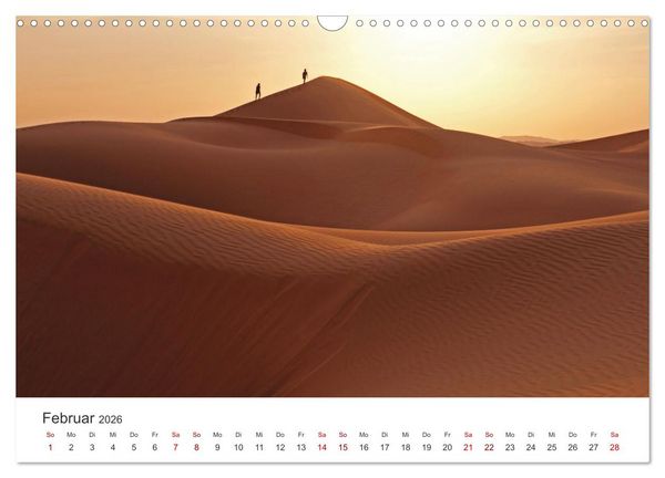 Produktbild: Die D&uuml;nen in der W&uuml;ste von Abu Dhabi (Wandkalender 2026 DIN A3 quer), CALVENDO Monatskalender
