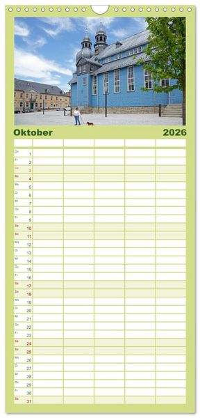 Produktbild: Familienplaner 2026 - Der Harz und sein Vorland mit 5 Spalten (Wandkalender, 21 x 45 cm) CALVENDO
