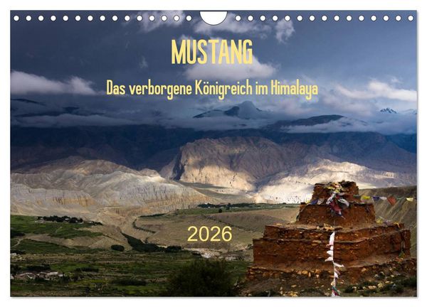 Produktbild: MUSTANG - das verborgene K&ouml;nigreich im Himalaya (Wandkalender 2026 DIN A4 quer), CALVENDO Monatskalender