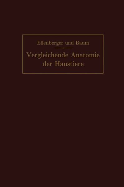Produktbild: Handbuch der vergleichenden Anatomie der Haustiere