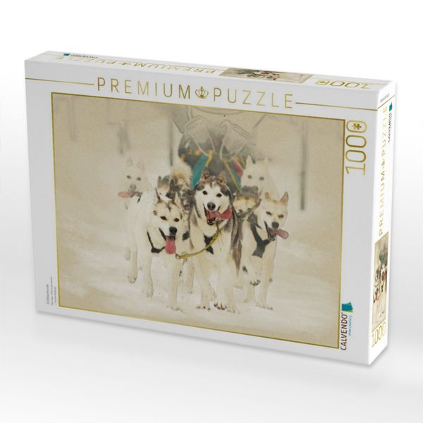 Produktbild: CALVENDO Puzzle Schlittenhunde | 1000 Teile Lege-Gr&ouml;&szlig;e 64x48cm Foto-Puzzle f&uuml;r gl&uuml;ckliche Stunden