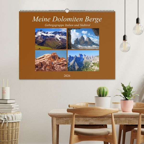 Produktbild: Meine Dolomiten Berge (Wandkalender 2026 DIN A2 quer), CALVENDO Monatskalender