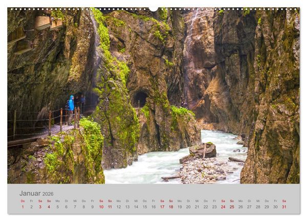 Produktbild: Garmisch-Partenkirchen Werdenfelser Land (Wandkalender 2026 DIN A2 quer), CALVENDO Monatskalender