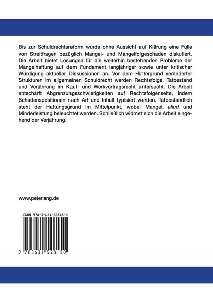 Produktbild: Die M&auml;ngelhaftung im neuen Schuldrecht