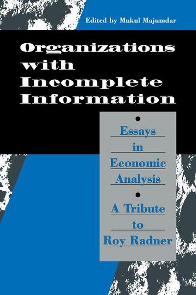 Produktbild: Organization with Incomplete Information