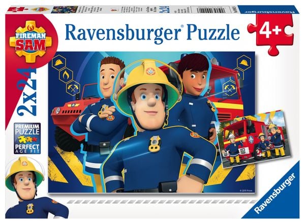 Puzzle Ravensburger Sam hilft dir in der Not 2 X 24 Teile