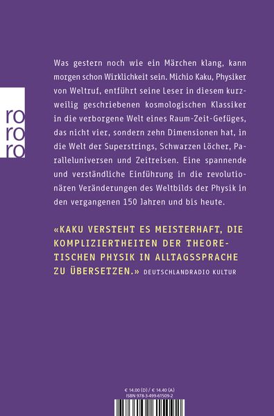 Produktbild: Die Physik der unsichtbaren Dimensionen