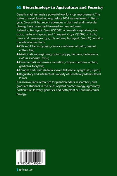 Produktbild: Transgenic Crops VI