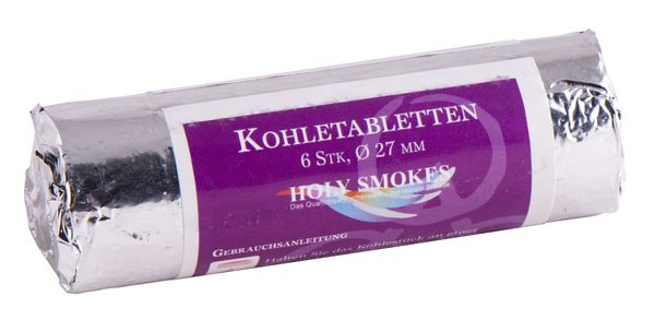 Produktbild: Kohletabletten 2.7 cm Rolle = 6 Tabletten