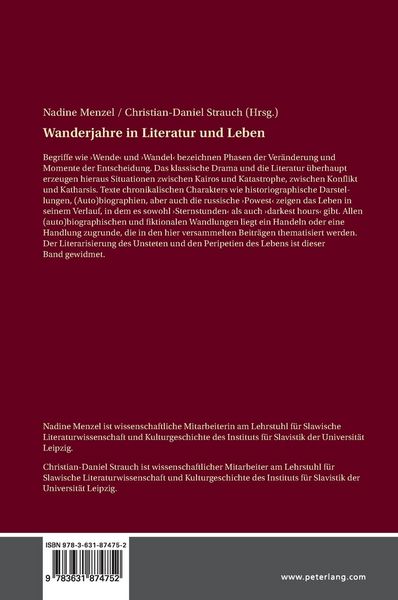 Produktbild: Wanderjahre in Literatur und Leben