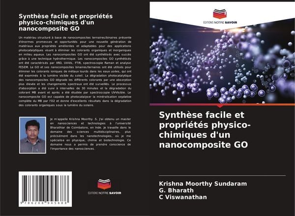 Produktbild: Synth&egrave;se facile et propri&eacute;t&eacute;s physico-chimiques d'un nanocomposite GO