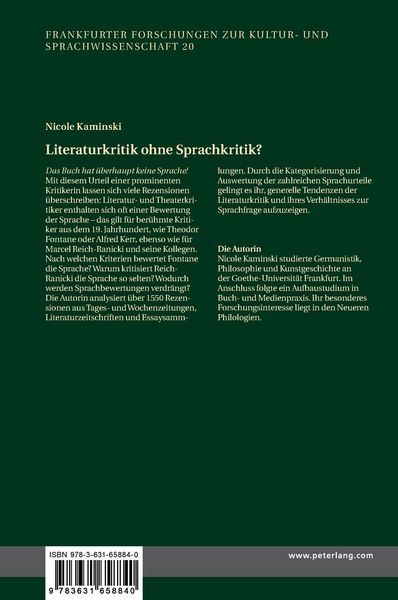 Produktbild: Literaturkritik ohne Sprachkritik?