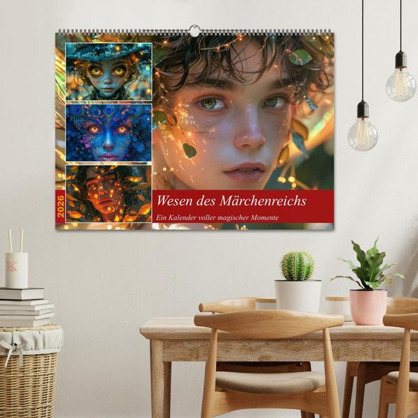 Produktbild: Wesen des M&auml;rchenreichs (Wandkalender 2026 DIN A2 quer), CALVENDO Monatskalender