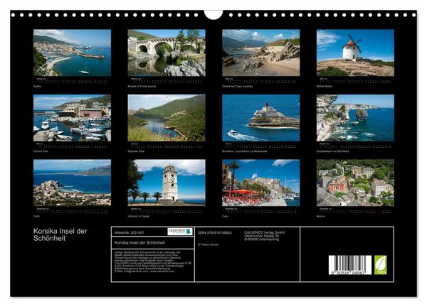 Produktbild: Korsika Insel der Sch&ouml;nheit (Wandkalender 2026 DIN A3 quer), CALVENDO Monatskalender