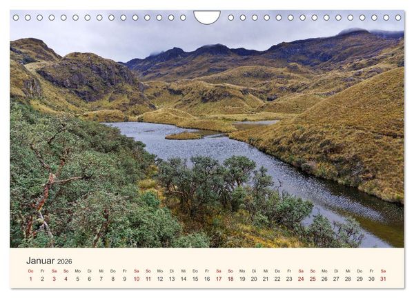 Produktbild: Entdecke Ecuador (Wandkalender 2026 DIN A4 quer), CALVENDO Monatskalender